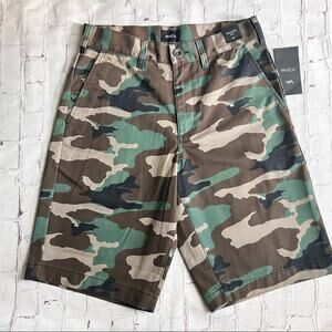 RVCA Mens Camo   Relaxed Fit Americana Walkshorts Sz 28